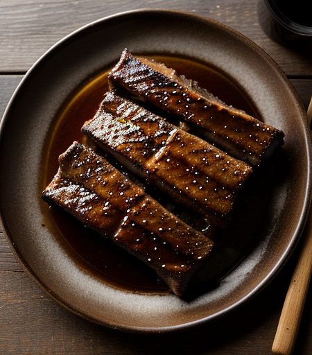Stout Marinated Ribs With Honey Galze recipe image