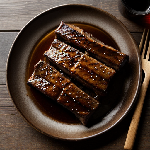 Stout Marinated Ribs With Honey Galze recipe image