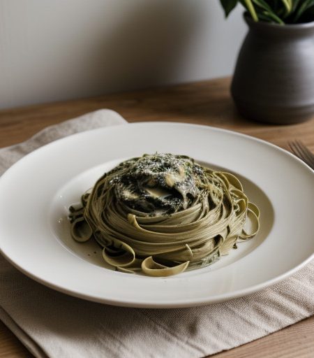 Straw & Hay Fettuccine recipe image