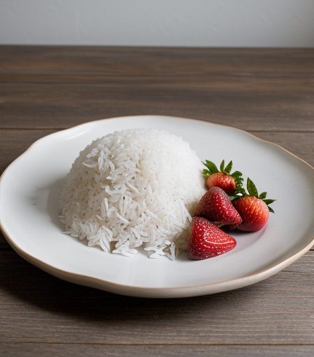 Strawberries & Rice recipe image