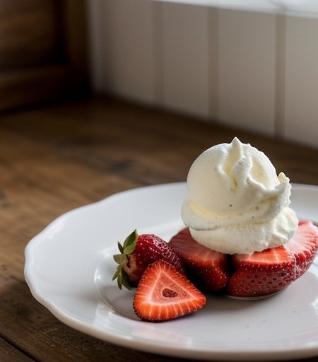 Strawberries Romanov recipe image