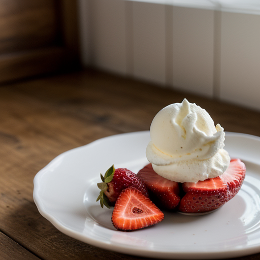 Strawberries Romanov recipe image