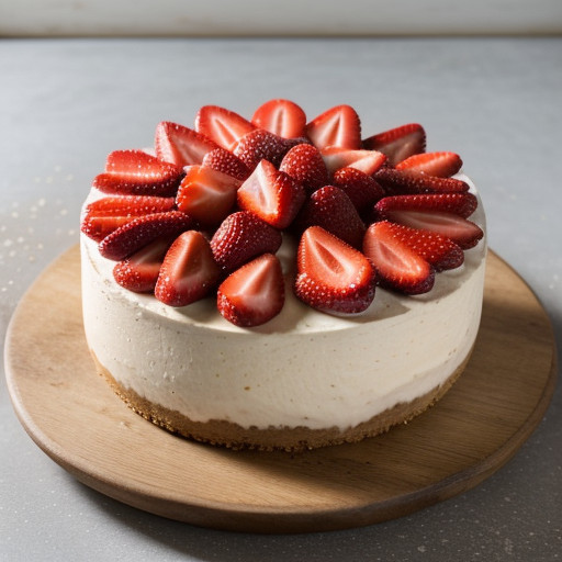 Strawberry Amaretto Cheesecake recipe image
