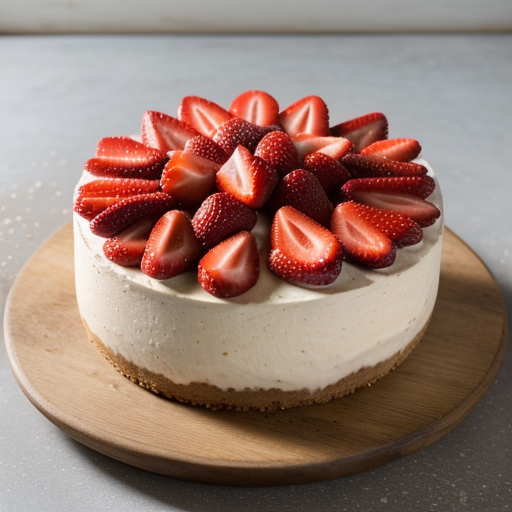 Strawberry Amaretto Cheesecake recipe image
