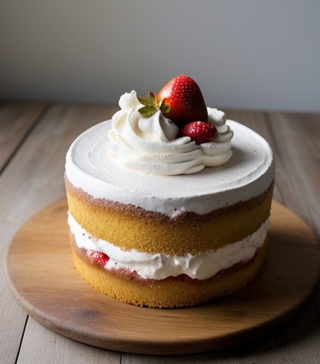 Strawberry Angel Food Cake recipe image