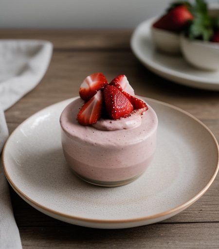 Strawberry Angel Mousse recipe image