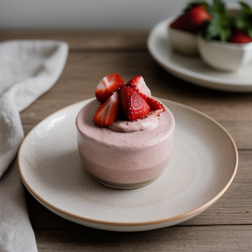 Strawberry Angel Mousse recipe image