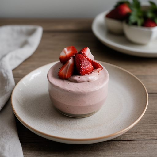 Strawberry Angel Mousse recipe image