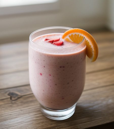 Strawberry Banana Breakfast Shake recipe image