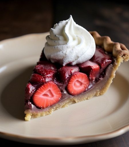 Strawberry Black Bottom Pie recipe image