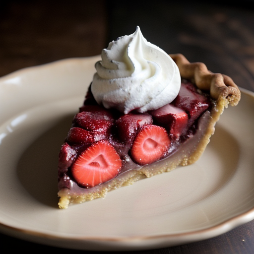 Strawberry Black Bottom Pie recipe image
