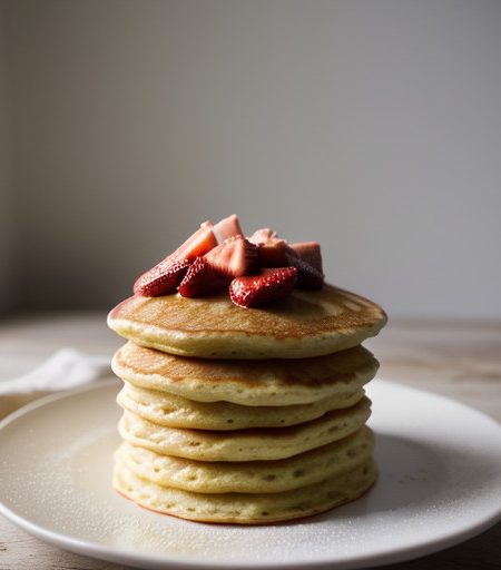 Strawberry Buttermilk Pancakes recipe image