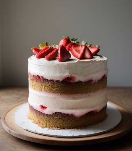 Strawberry Cake Supreme recipe image