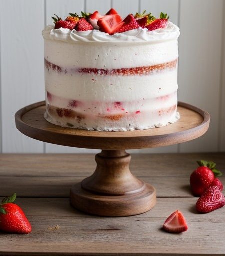 Strawberry Cream Cake recipe image