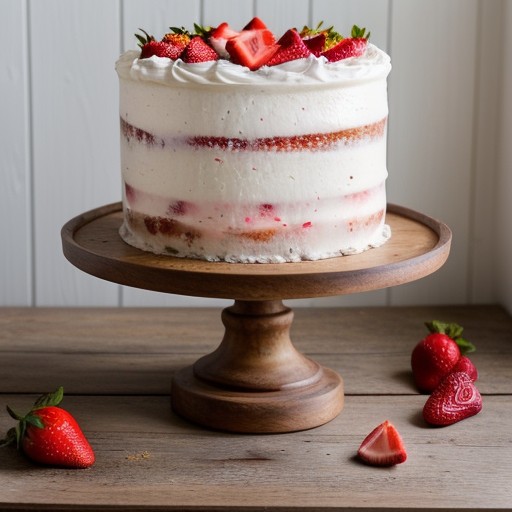 Strawberry Cream Cake recipe image