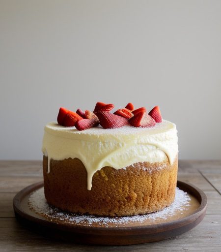 Strawberry Cream Cheese Poundcake recipe image