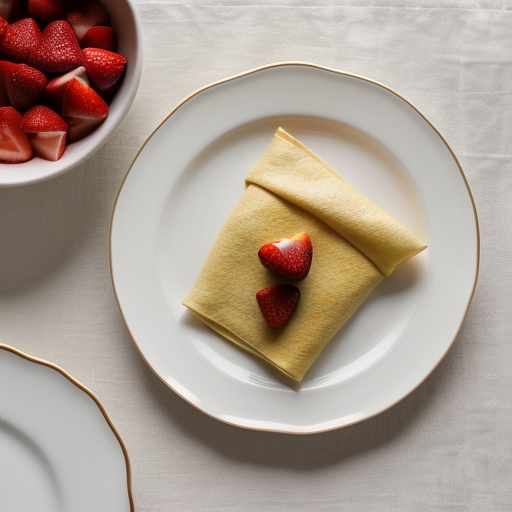 Strawberry Cream Filled Crepes (Paulette Valois recipe image