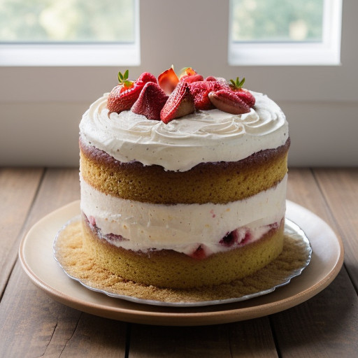 Strawberry Crunch Cake recipe image