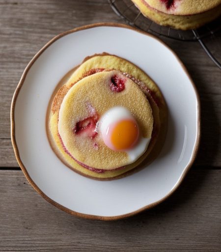Strawberry Griddle Cakes recipe image