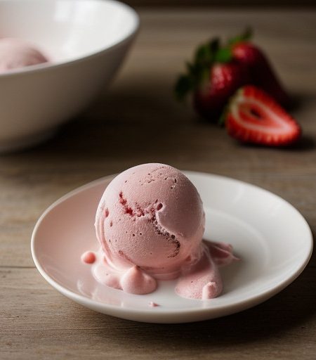 Strawberry "Ice Cream" recipe image