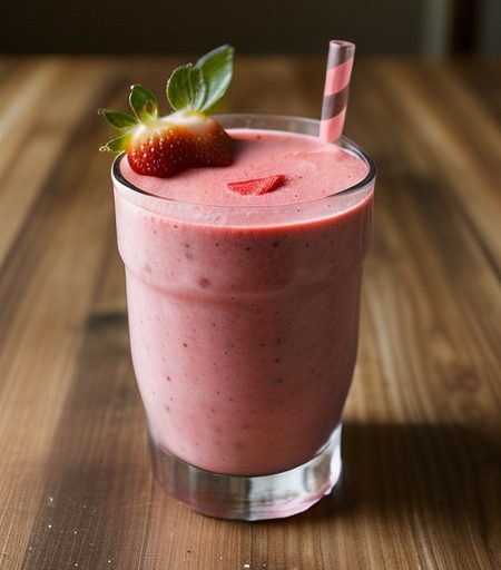 Strawberry Lemon Zing Smoothie recipe image
