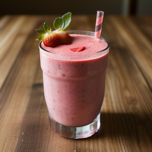 Strawberry Lemon Zing Smoothie recipe image