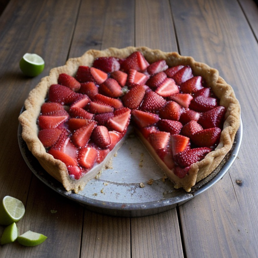 Strawberry Lime Tart recipe image