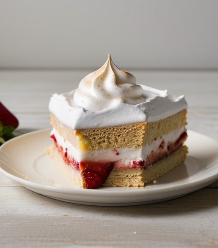 Strawberry Meringue Torte (5.5 PTS recipe image