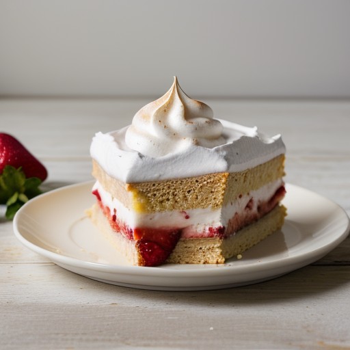 Strawberry Meringue Torte (5.5 PTS recipe image