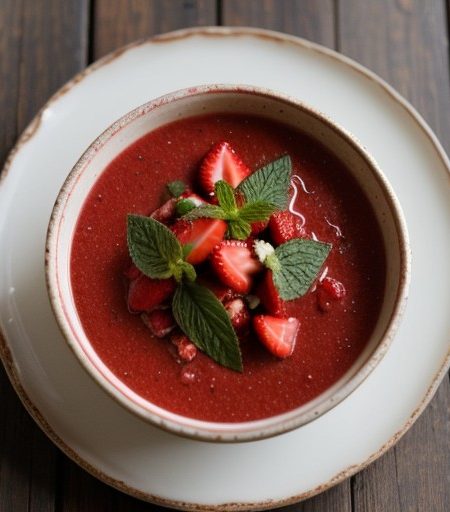 Strawberry Mint Salsa recipe image