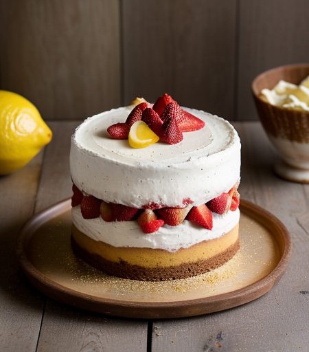 Strawberry Mousse Cake recipe image