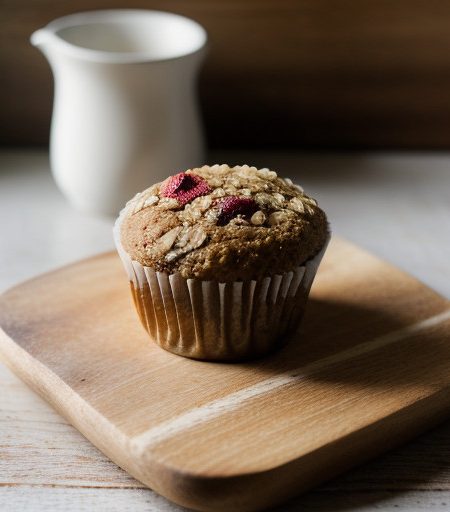 Strawberry Oatmeal Muffins recipe image