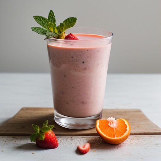 Strawberry-Orange Yogurt Smoothie recipe image