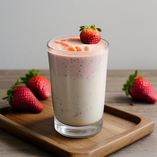 Strawberry-Papaya Breakfast Shake recipe image