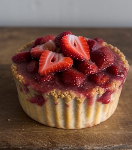 Strawberry-Rhubarb Betty recipe image