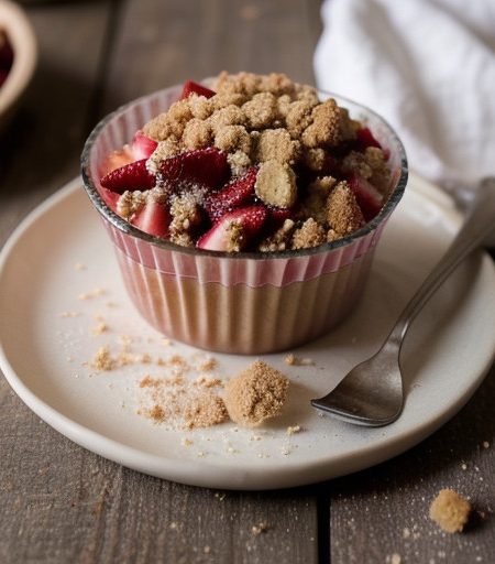 Strawberry-Rhubarb Crumble recipe image