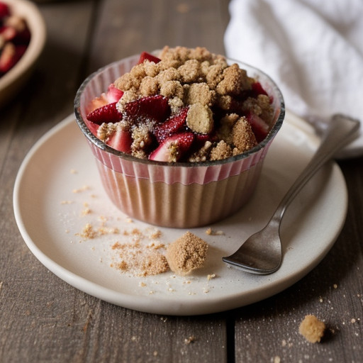 Strawberry-Rhubarb Crumble recipe image