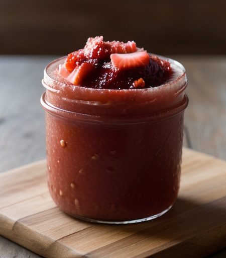 Strawberry & Rhubarb Jam recipe image