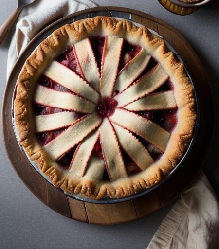 Strawberry Rhubarb Pie recipe image