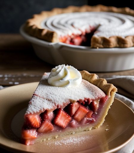 Strawberry Rhubarb Pie /Martha Stewart recipe image