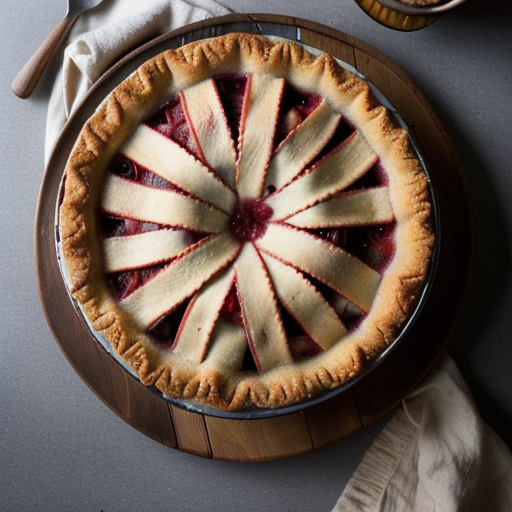 Strawberry Rhubarb Pie recipe image