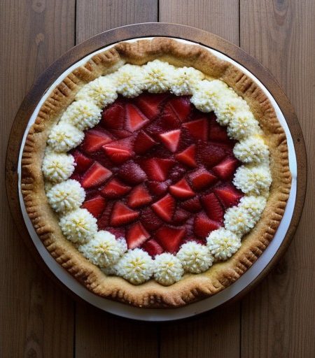 Strawberry-Rhubarb Pie recipe image