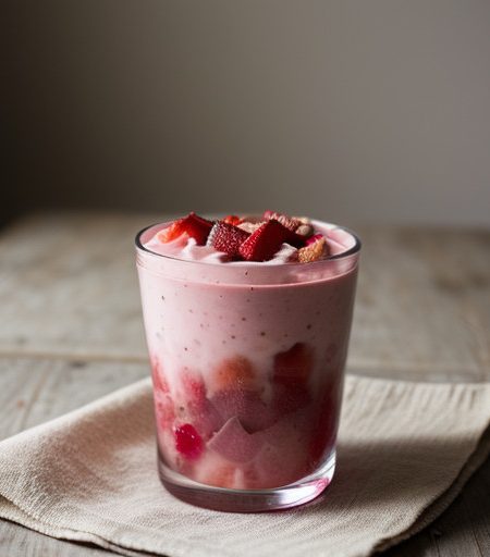 Strawberry Rhubarb Salad recipe image