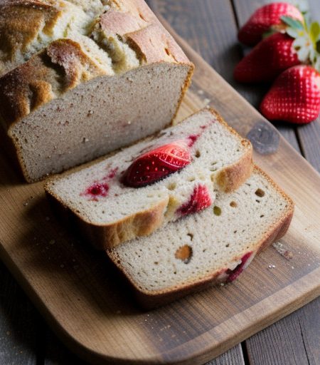 Strawberry Sourdough Bread recipe image
