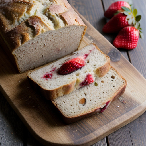Strawberry Sourdough Bread recipe image