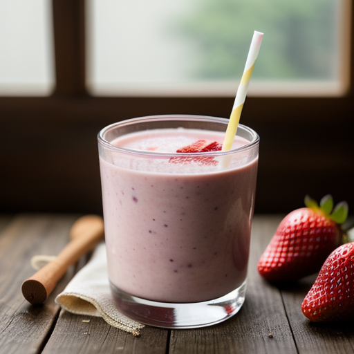 Strawberry Soy Smoothie recipe image