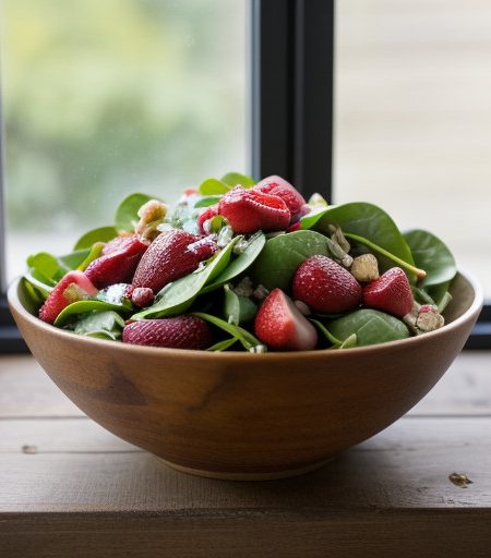 Strawberry Spinach Salad recipe image