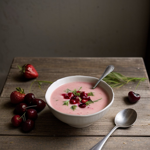 Strawberry Tropical Soup recipe image