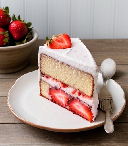 Strawberry Tunnel Cake recipe image