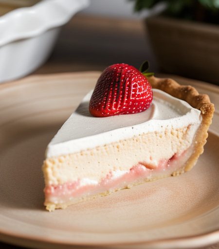 Strawberry White Chocolate Mousse Tart recipe image